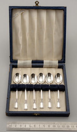 South African Sterling Silver Coffee Spoons (Set of 6) - Norman Watson, Durban, Dick King